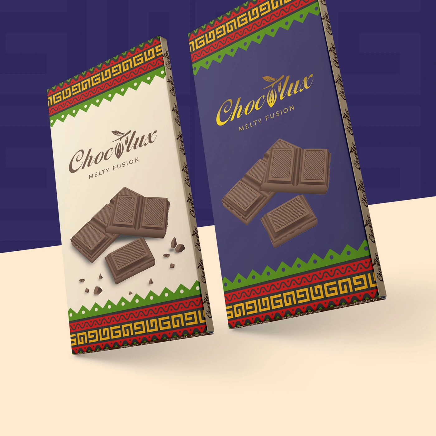 Chocolux chocolate bar packaging