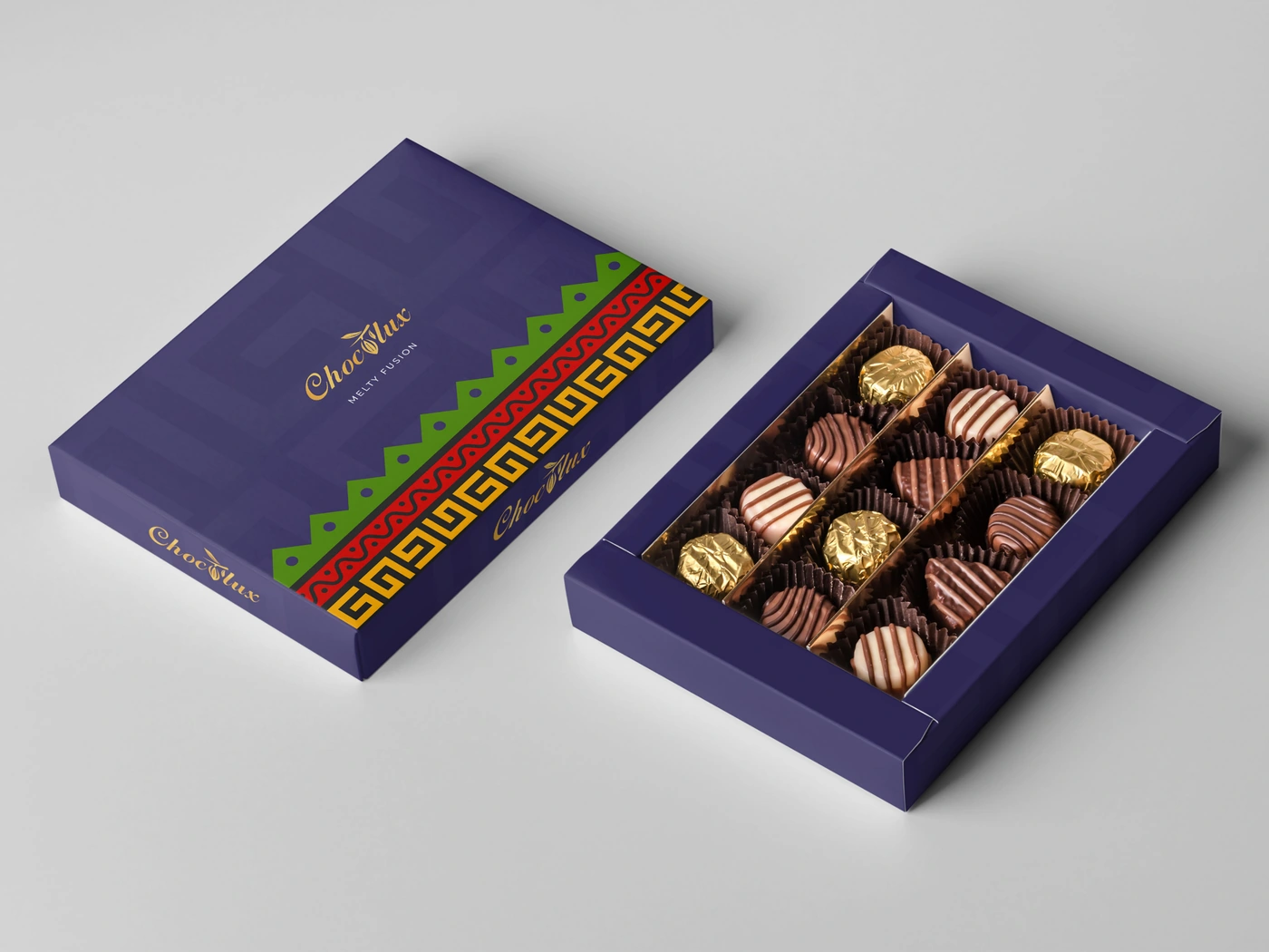 Open praline box